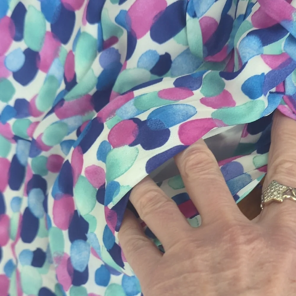 🌴NWOT Tommy Bahama Blue and Purple Patterned Dress - Picture 5 of 6